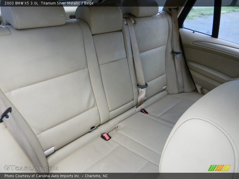 Titanium Silver Metallic / Beige 2003 BMW X5 3.0i