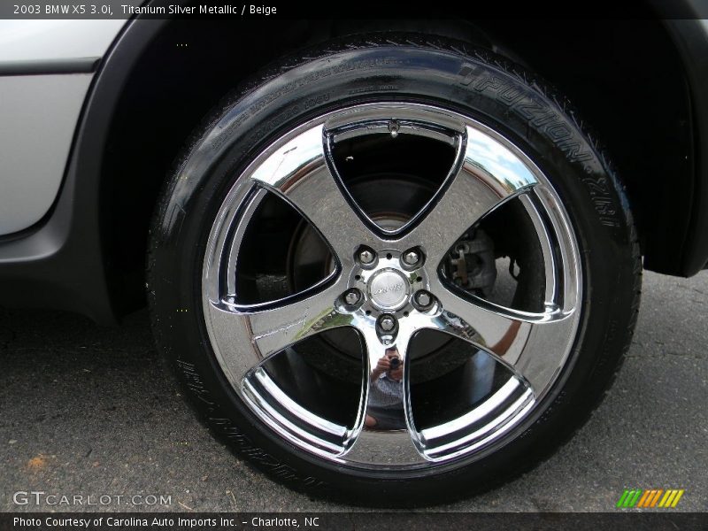 Titanium Silver Metallic / Beige 2003 BMW X5 3.0i