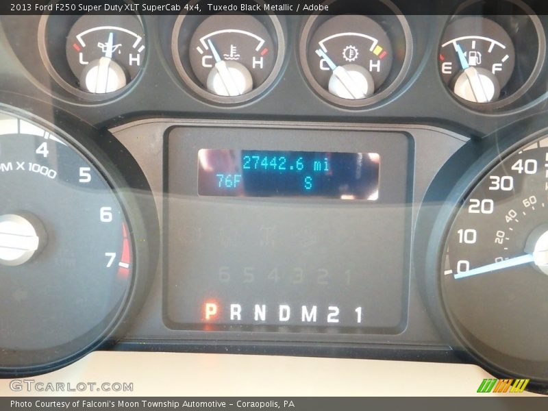 Tuxedo Black Metallic / Adobe 2013 Ford F250 Super Duty XLT SuperCab 4x4