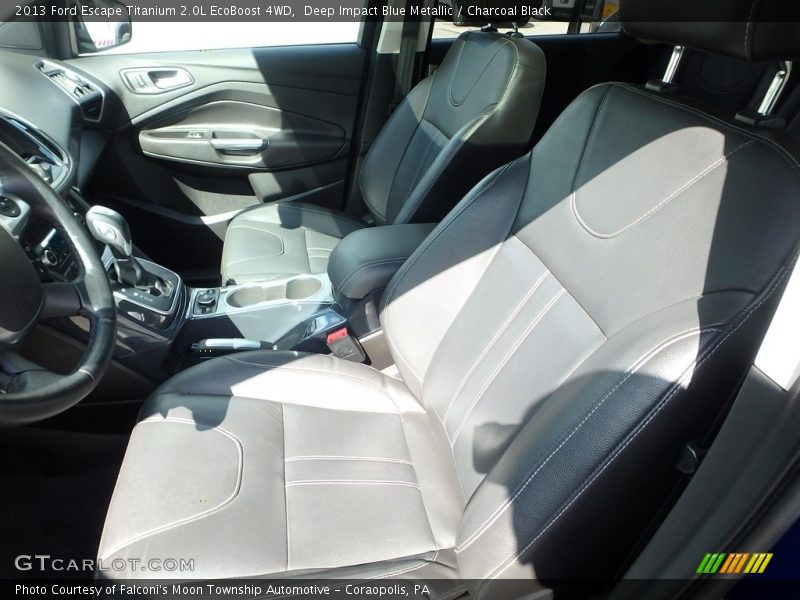 Deep Impact Blue Metallic / Charcoal Black 2013 Ford Escape Titanium 2.0L EcoBoost 4WD