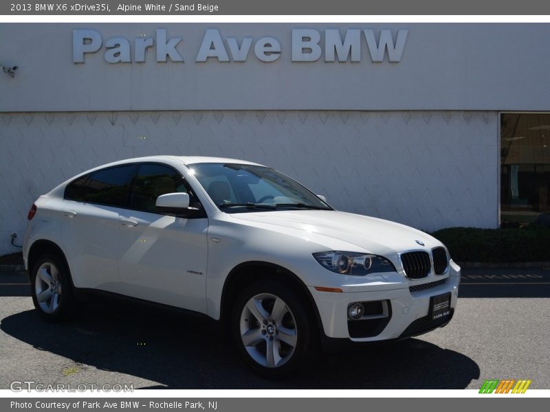 Alpine White / Sand Beige 2013 BMW X6 xDrive35i