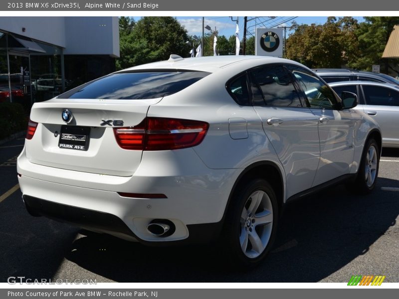 Alpine White / Sand Beige 2013 BMW X6 xDrive35i