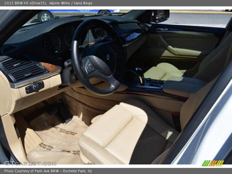 Alpine White / Sand Beige 2013 BMW X6 xDrive35i