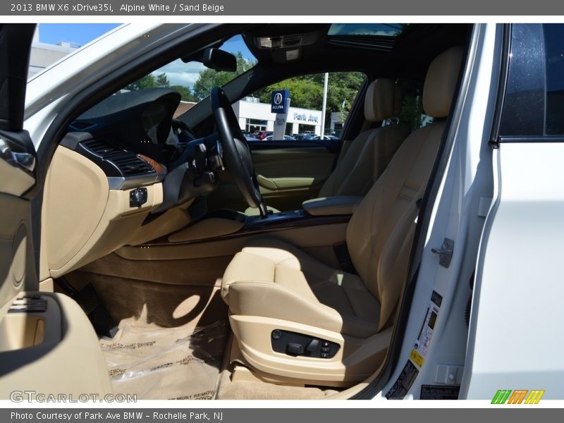 Alpine White / Sand Beige 2013 BMW X6 xDrive35i