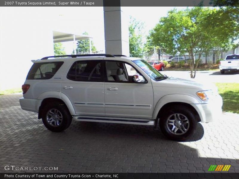 Super White / Taupe 2007 Toyota Sequoia Limited