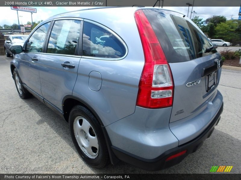 Glacier Blue Metallic / Gray 2008 Honda CR-V LX 4WD