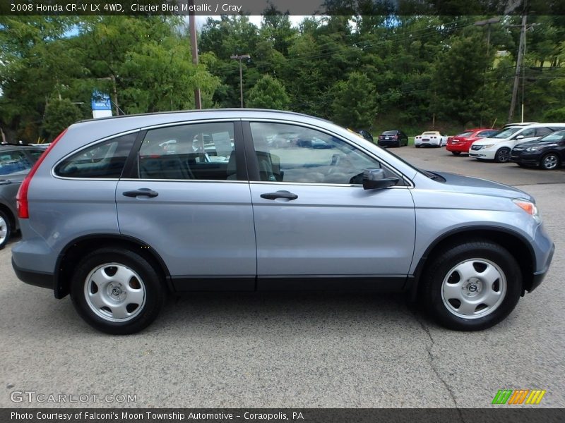 Glacier Blue Metallic / Gray 2008 Honda CR-V LX 4WD