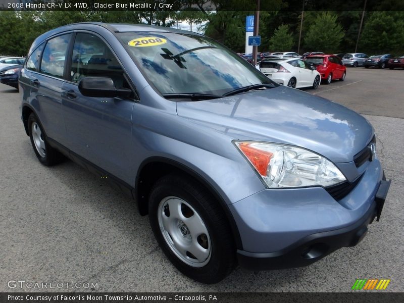 Glacier Blue Metallic / Gray 2008 Honda CR-V LX 4WD