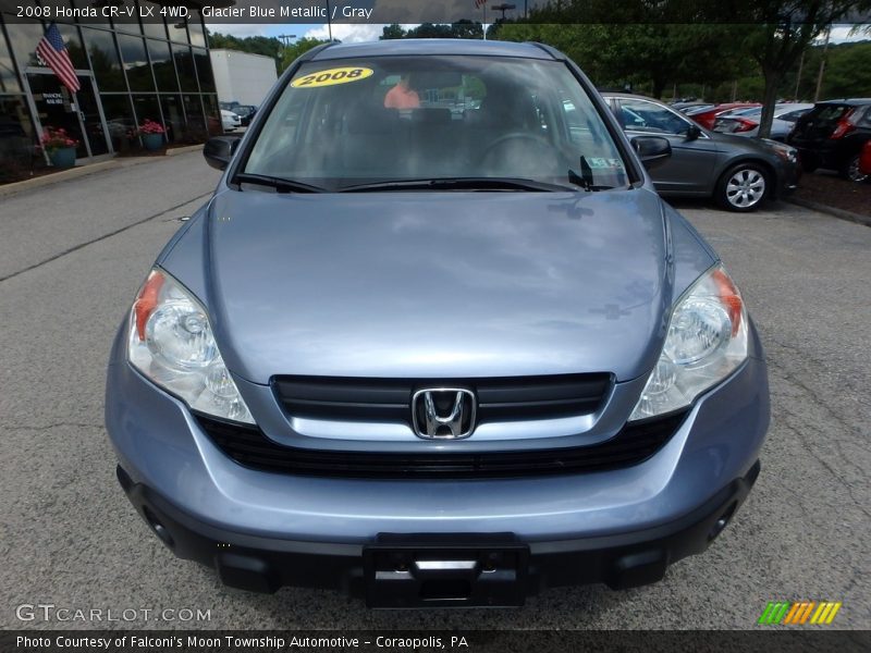 Glacier Blue Metallic / Gray 2008 Honda CR-V LX 4WD