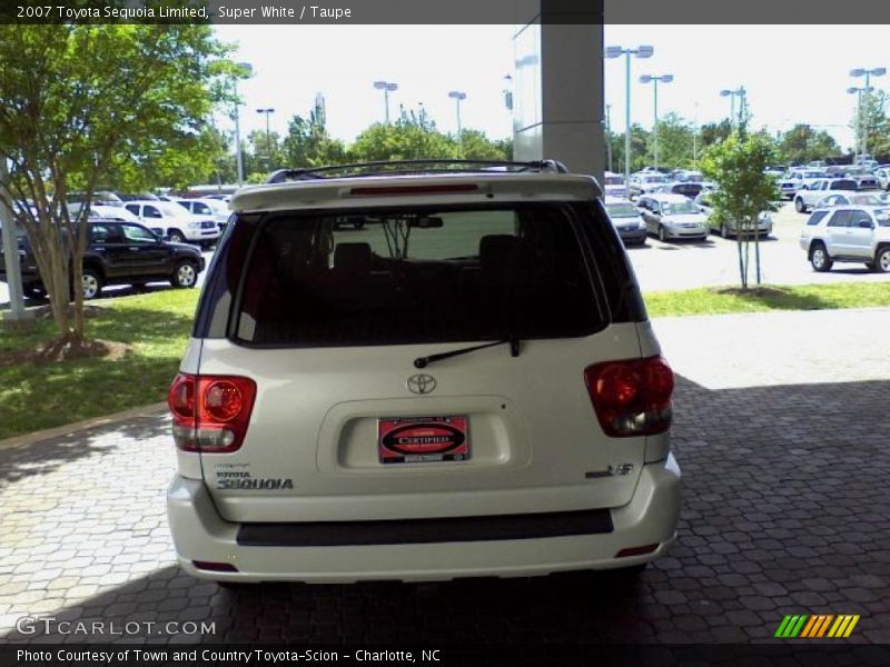 Super White / Taupe 2007 Toyota Sequoia Limited