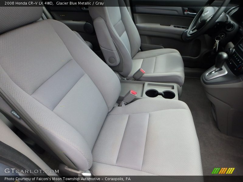 Glacier Blue Metallic / Gray 2008 Honda CR-V LX 4WD