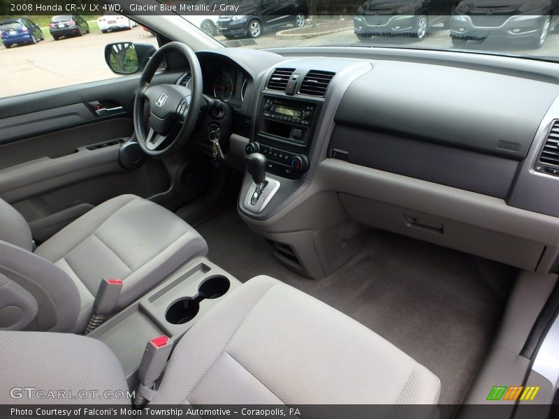Glacier Blue Metallic / Gray 2008 Honda CR-V LX 4WD