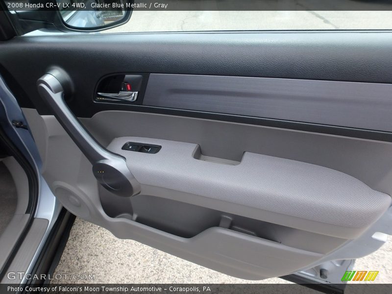 Glacier Blue Metallic / Gray 2008 Honda CR-V LX 4WD