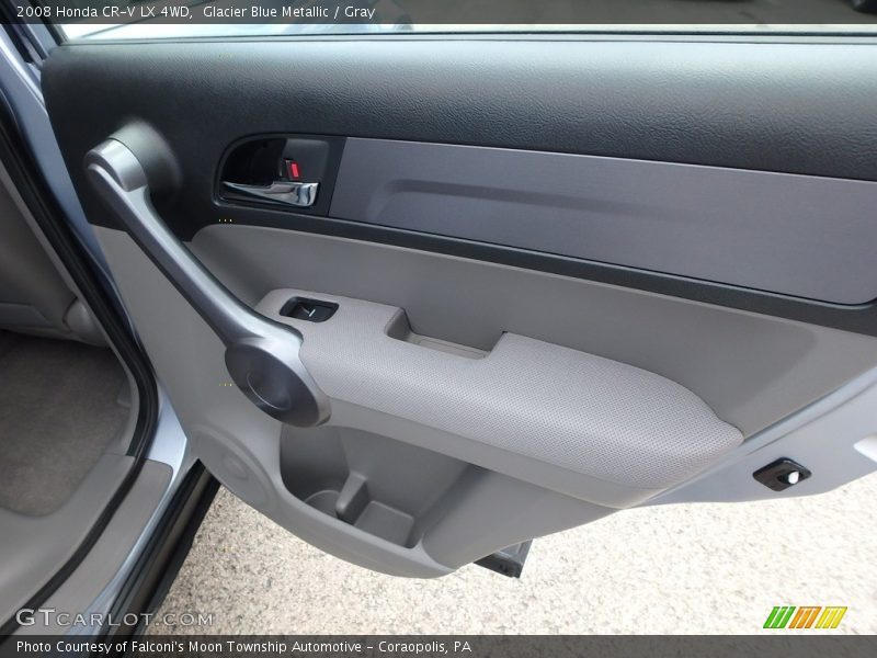 Glacier Blue Metallic / Gray 2008 Honda CR-V LX 4WD