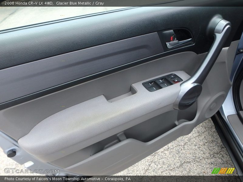Glacier Blue Metallic / Gray 2008 Honda CR-V LX 4WD