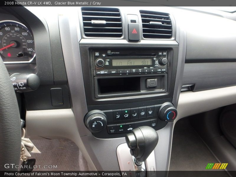 Glacier Blue Metallic / Gray 2008 Honda CR-V LX 4WD