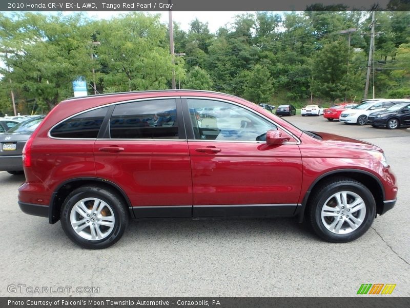 Tango Red Pearl / Gray 2010 Honda CR-V EX-L AWD