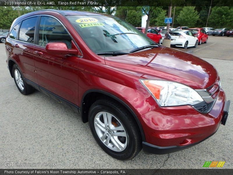 Tango Red Pearl / Gray 2010 Honda CR-V EX-L AWD