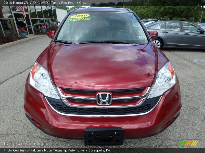 Tango Red Pearl / Gray 2010 Honda CR-V EX-L AWD