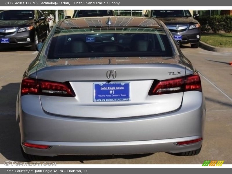 Lunar Silver Metallic / Ebony 2017 Acura TLX V6 Technology Sedan