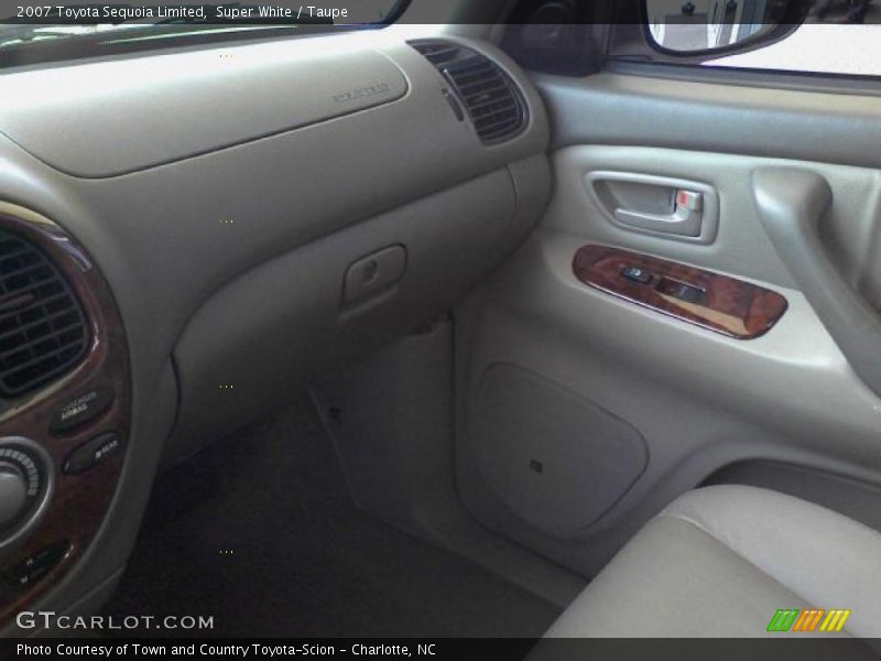 Super White / Taupe 2007 Toyota Sequoia Limited