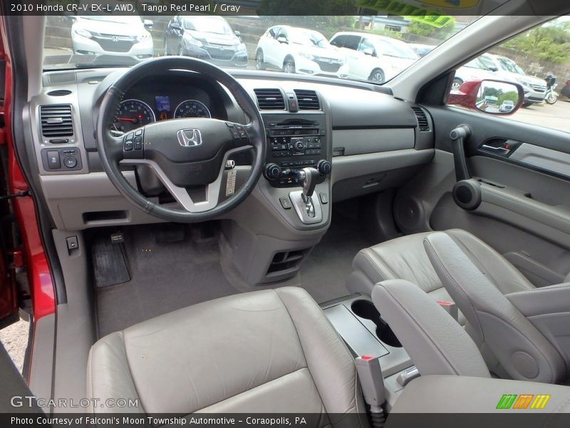 Tango Red Pearl / Gray 2010 Honda CR-V EX-L AWD