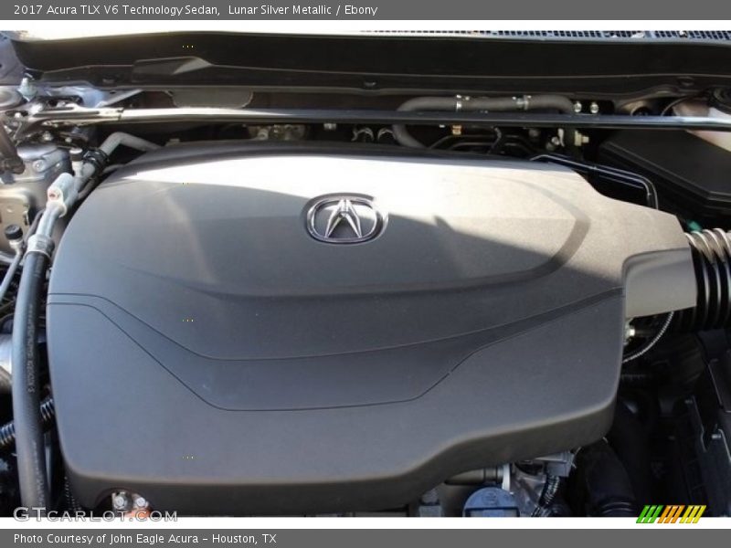 Lunar Silver Metallic / Ebony 2017 Acura TLX V6 Technology Sedan