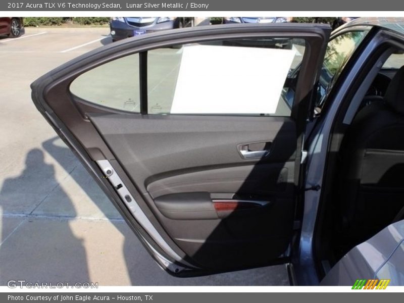 Lunar Silver Metallic / Ebony 2017 Acura TLX V6 Technology Sedan