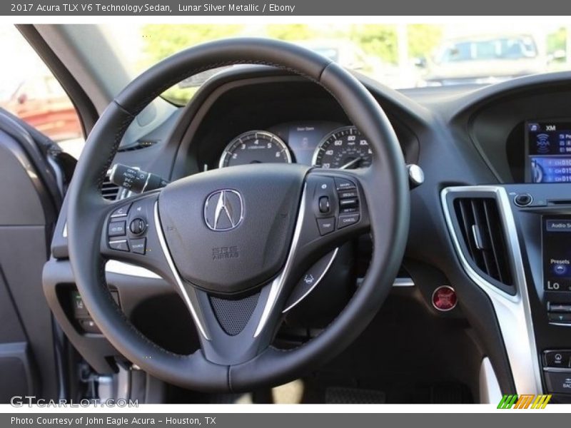 Lunar Silver Metallic / Ebony 2017 Acura TLX V6 Technology Sedan