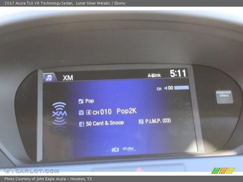 Lunar Silver Metallic / Ebony 2017 Acura TLX V6 Technology Sedan
