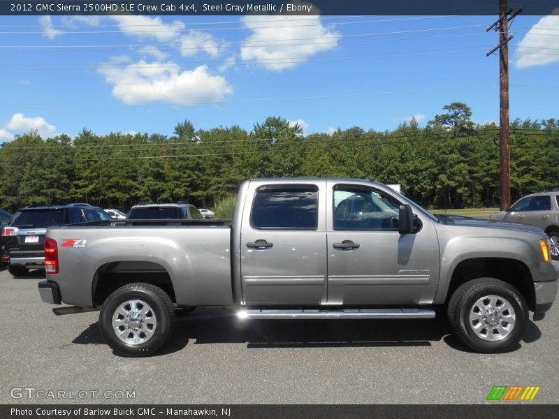 Steel Gray Metallic / Ebony 2012 GMC Sierra 2500HD SLE Crew Cab 4x4