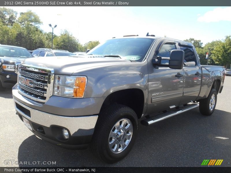 Steel Gray Metallic / Ebony 2012 GMC Sierra 2500HD SLE Crew Cab 4x4