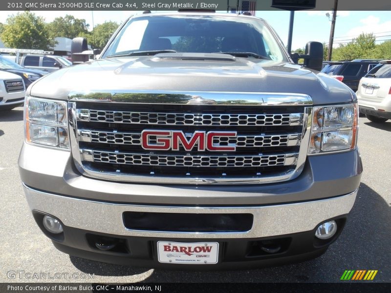 Steel Gray Metallic / Ebony 2012 GMC Sierra 2500HD SLE Crew Cab 4x4