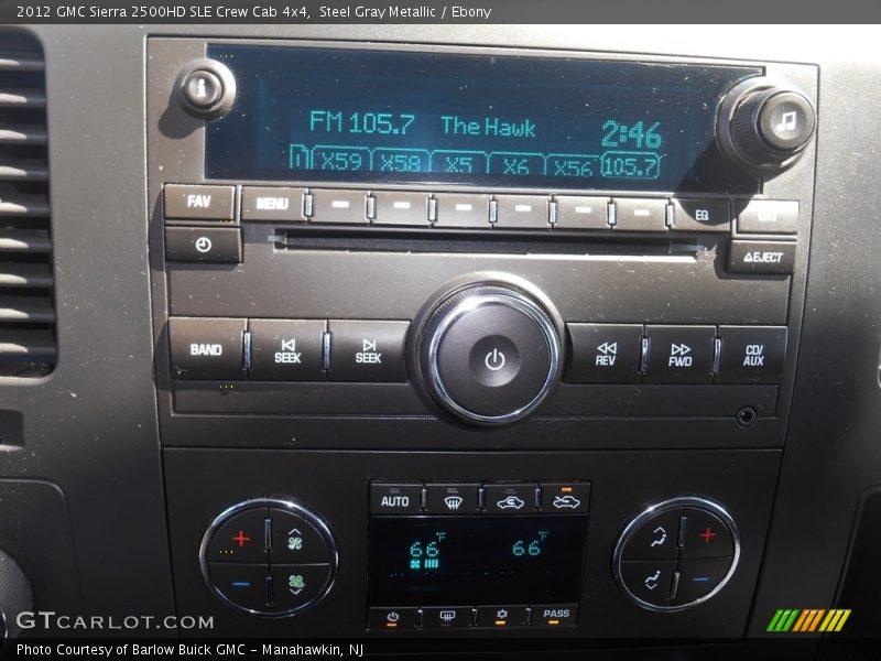 Steel Gray Metallic / Ebony 2012 GMC Sierra 2500HD SLE Crew Cab 4x4