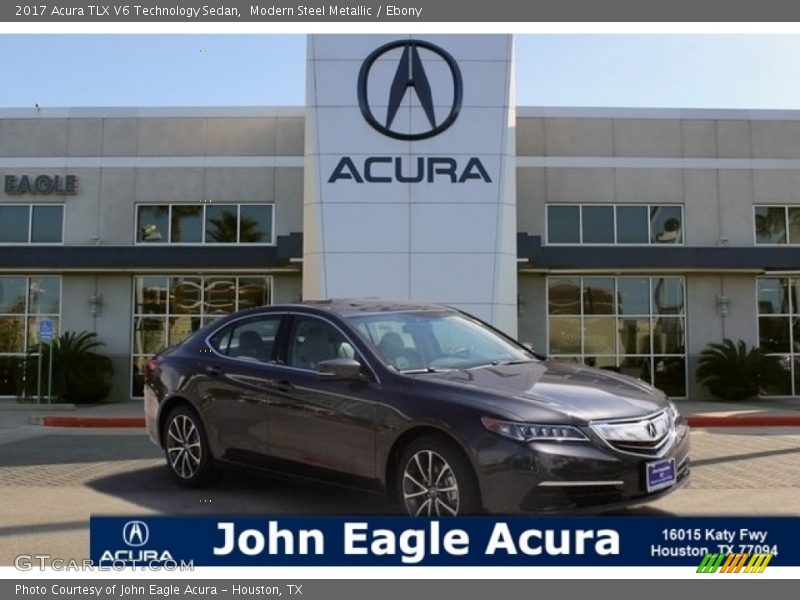 Modern Steel Metallic / Ebony 2017 Acura TLX V6 Technology Sedan