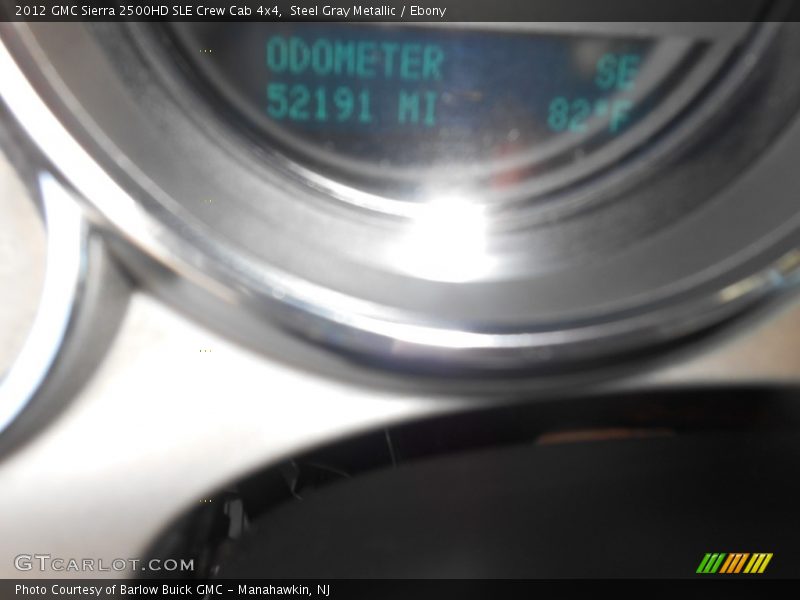 Steel Gray Metallic / Ebony 2012 GMC Sierra 2500HD SLE Crew Cab 4x4