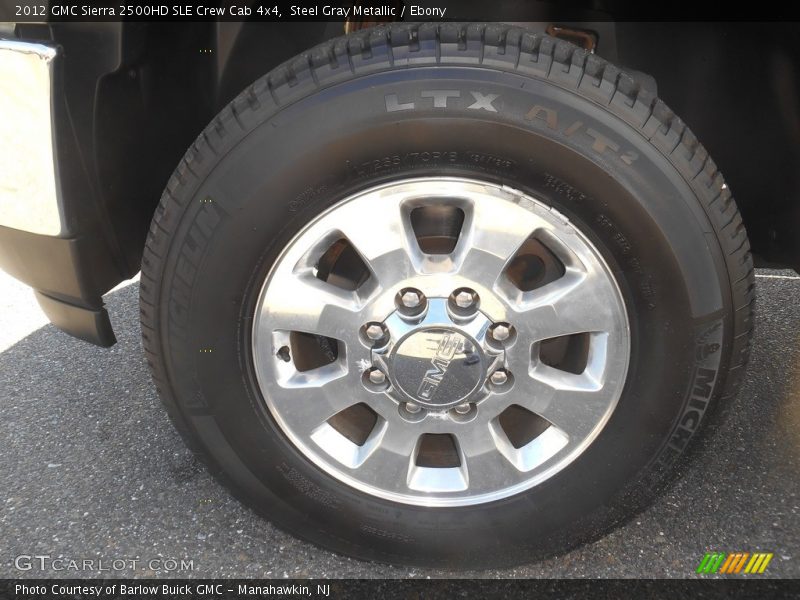 Steel Gray Metallic / Ebony 2012 GMC Sierra 2500HD SLE Crew Cab 4x4