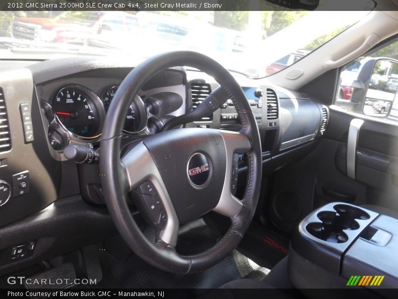 Steel Gray Metallic / Ebony 2012 GMC Sierra 2500HD SLE Crew Cab 4x4