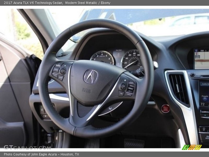 Modern Steel Metallic / Ebony 2017 Acura TLX V6 Technology Sedan