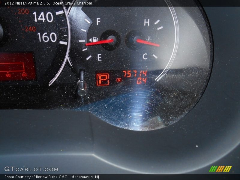 Ocean Gray / Charcoal 2012 Nissan Altima 2.5 S