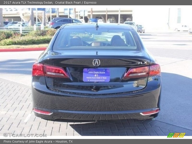 Crystal Black Pearl / Espresso 2017 Acura TLX Technology Sedan
