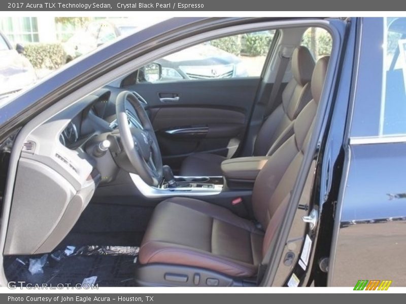 Crystal Black Pearl / Espresso 2017 Acura TLX Technology Sedan