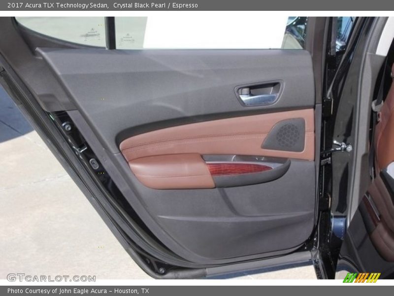Crystal Black Pearl / Espresso 2017 Acura TLX Technology Sedan