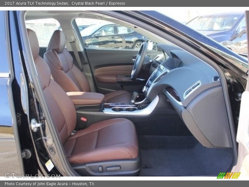 Crystal Black Pearl / Espresso 2017 Acura TLX Technology Sedan