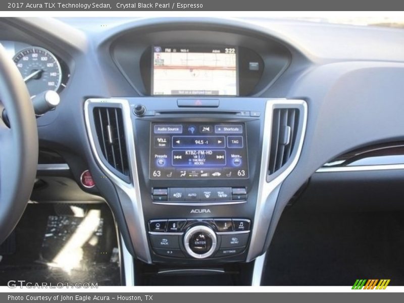 Crystal Black Pearl / Espresso 2017 Acura TLX Technology Sedan