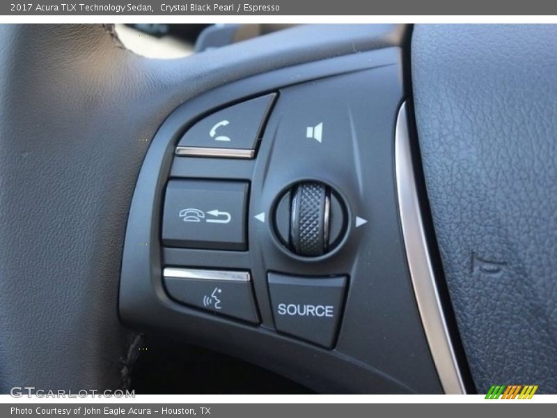 Crystal Black Pearl / Espresso 2017 Acura TLX Technology Sedan