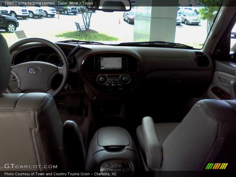 Super White / Taupe 2007 Toyota Sequoia Limited