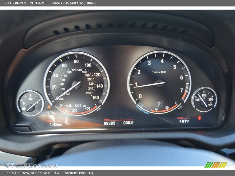 Space Grey Metallic / Black 2016 BMW X3 xDrive28i