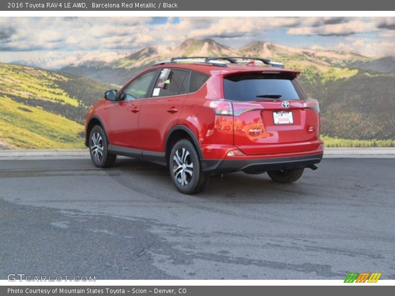 Barcelona Red Metallic / Black 2016 Toyota RAV4 LE AWD