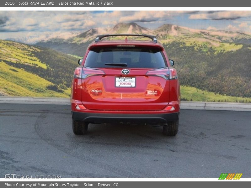 Barcelona Red Metallic / Black 2016 Toyota RAV4 LE AWD